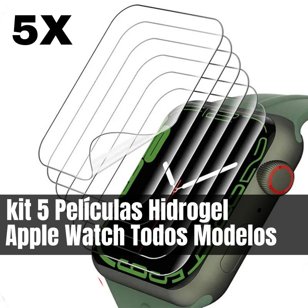 1, 3, 5 Película Hidrogel Fosca Smartwatch Apple Watch Series 10,9,8,7,6,5,4,3,2,1 Ultra 40,41,42,43,44,45,46,47,48,49mm