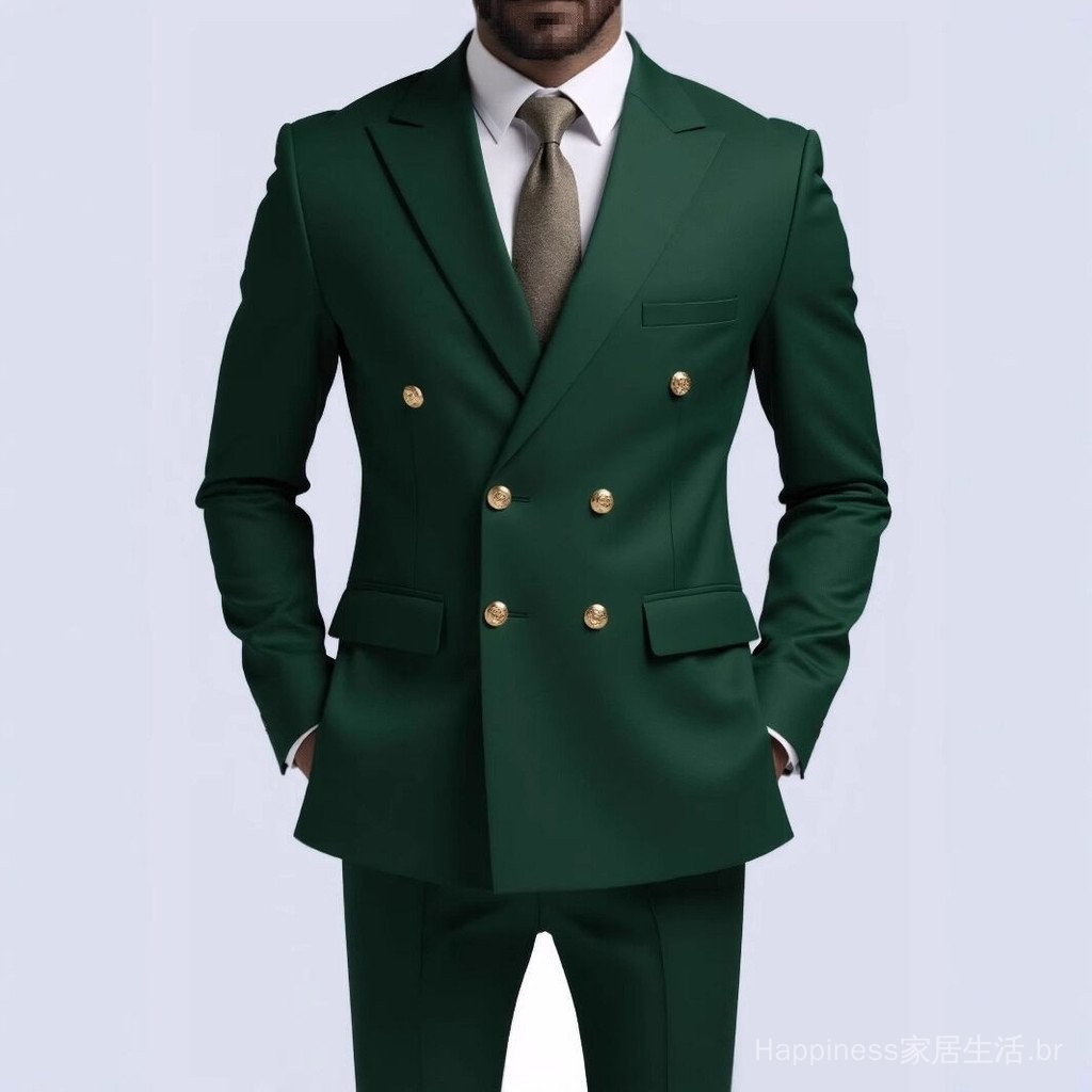 Envio em 24 Horas Tamanho Europeu Terno Casual Masculino de Dupla Face Terno Formal de Negócios Masculino Jaqueta de Ter