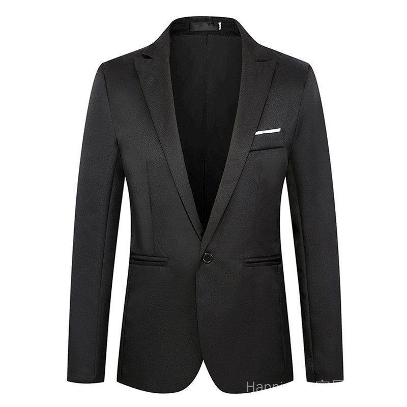 Terno casual masculino, terno formal de negócios estilo coreano, blazer slim-fit.