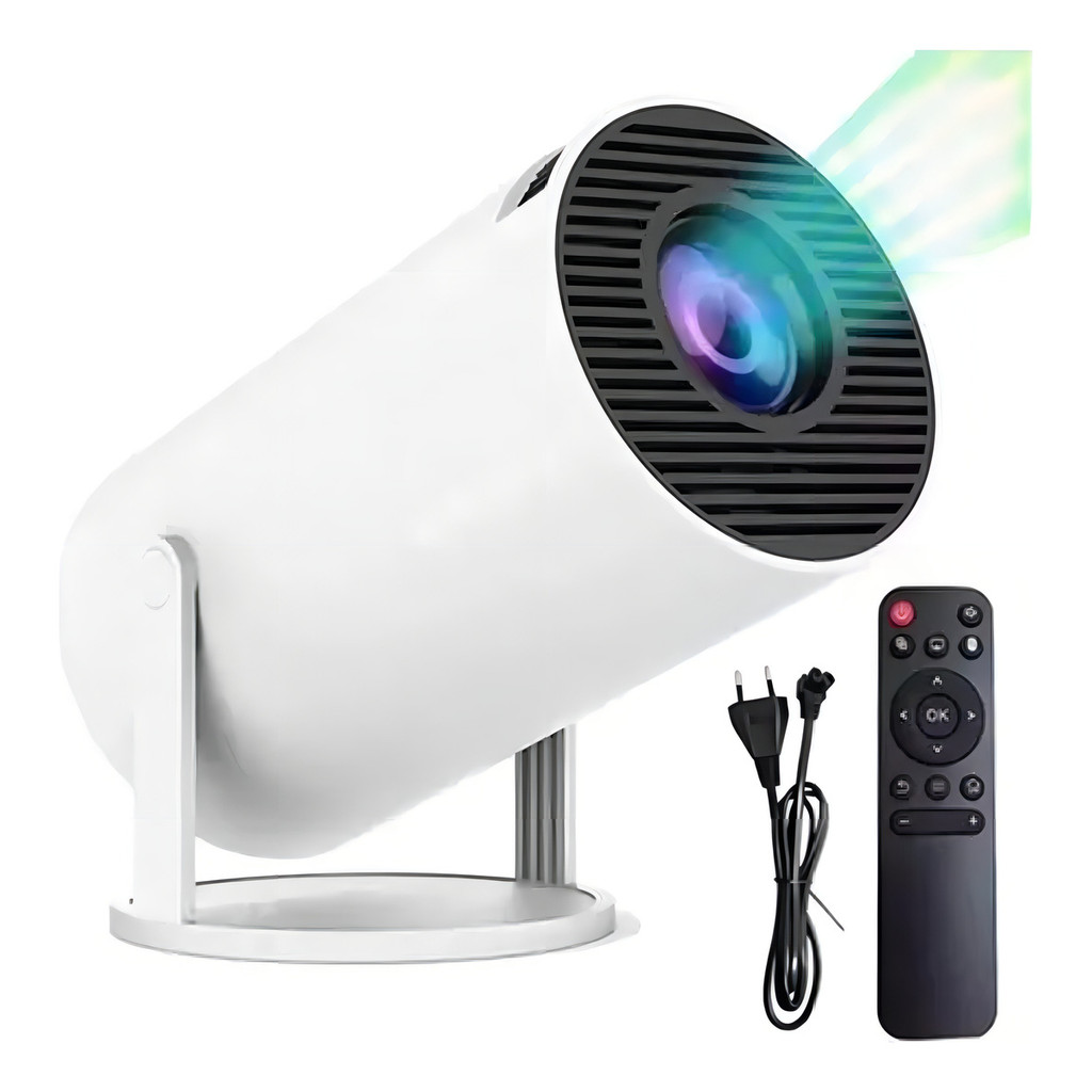 Mini Projetor Portátil Kapbom HY300 Pro Android 11 Wi-Fi 6 720p HDMI