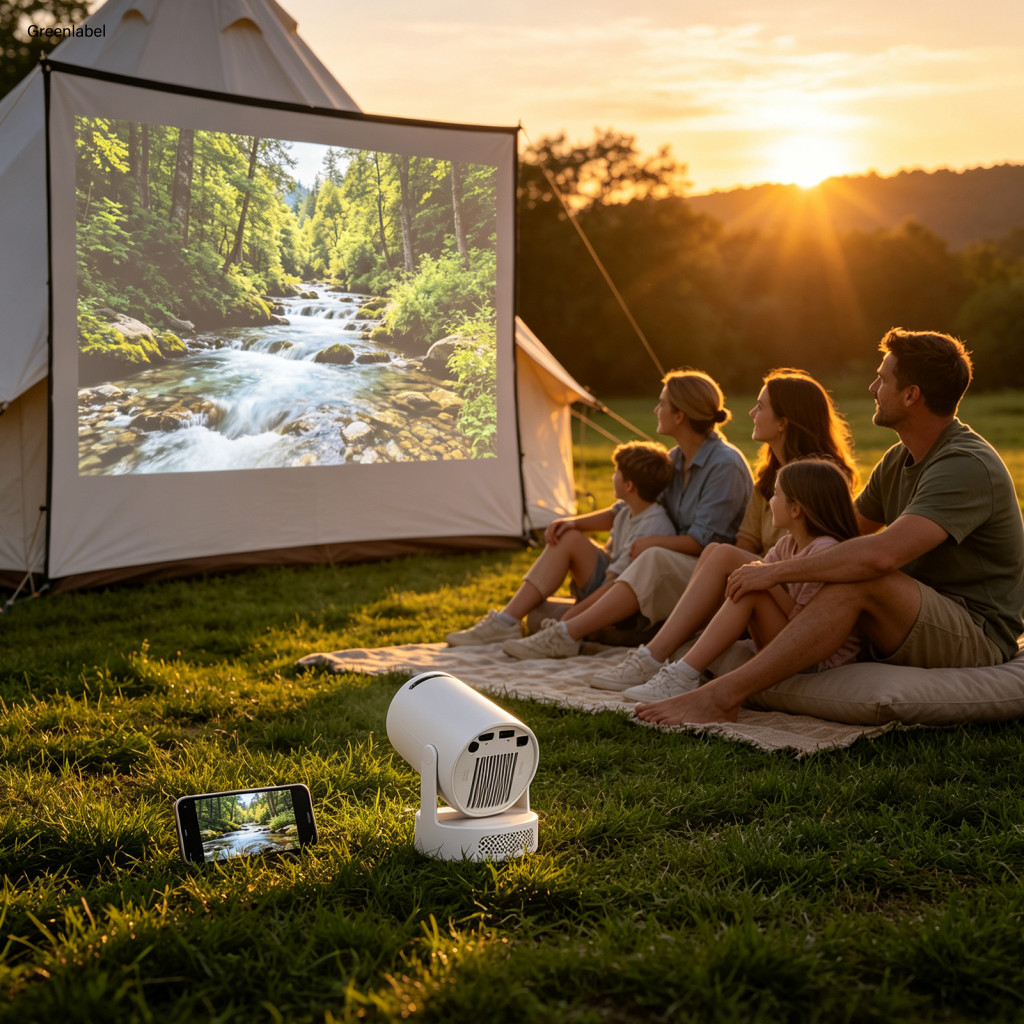 { Novo } Projetor De Filme De Home Theater , Mini Rotação De 210 Graus , 200 Lúmens ANSI , 720p Nativo , Compensação De