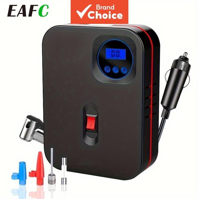 Bomba Compressora De Ar Digital Portátil Para Inflar Pneus Eafc 150 Psi Carro E Motocicleta Com Luz LED