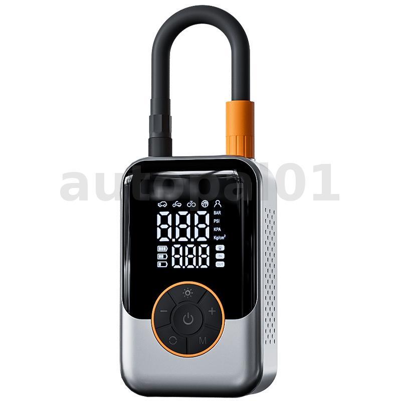 Bomba De Ar Portátil Para Carro , 150PSI , Elétrico , Alta Pressão , Display Digital , Inflável , Luz LED Embutida