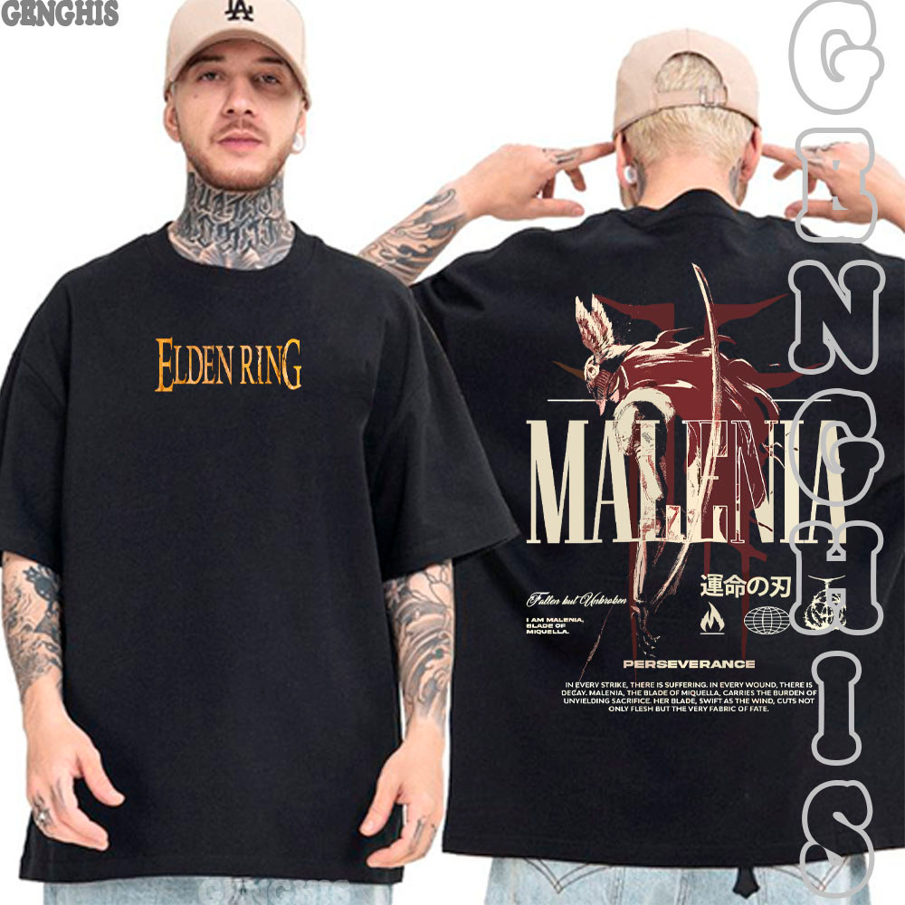 Camiseta Malenia Elden Ring Game Jogo Camisa Basica e Oversized Algodão
