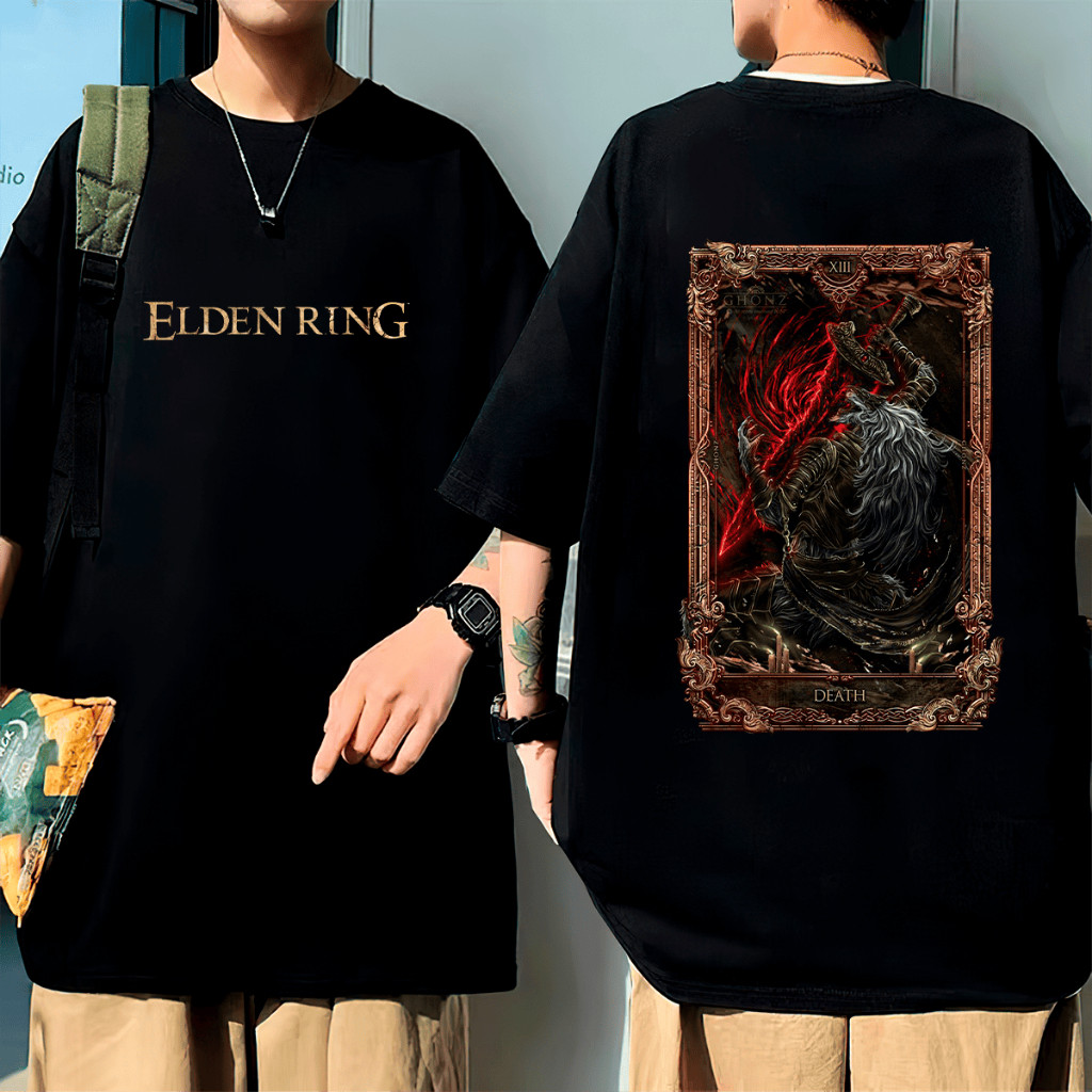 Oversized Camisa Game Jogo Elden Unisex Ring Camiseta Malenia