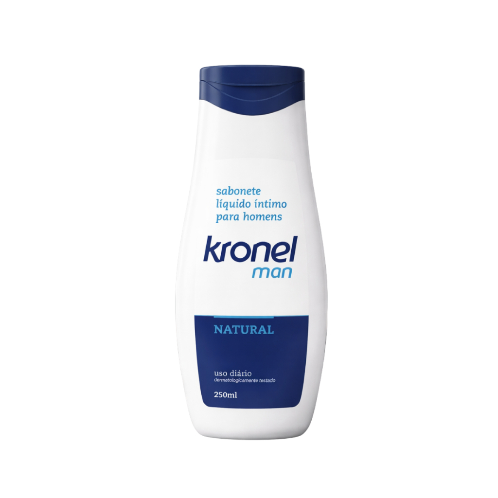 Sabonete Íntimo Masculino Kronel Man Natural Líquido 250ml Higiene E Cuidado Da Região Íntima