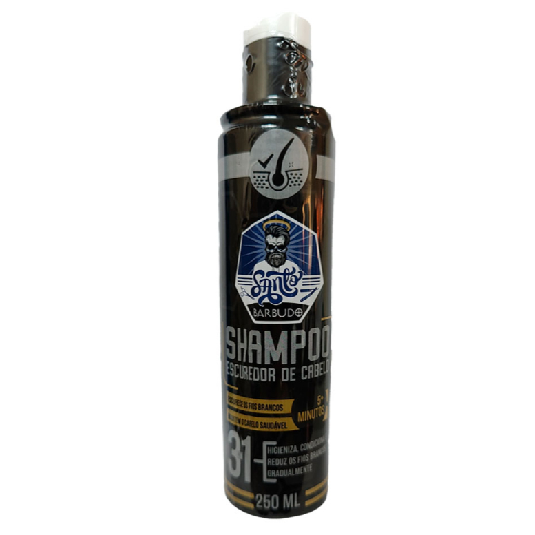 Shampoo Escurecedor de Cabelo Santo Barbudo – 250ml Original
