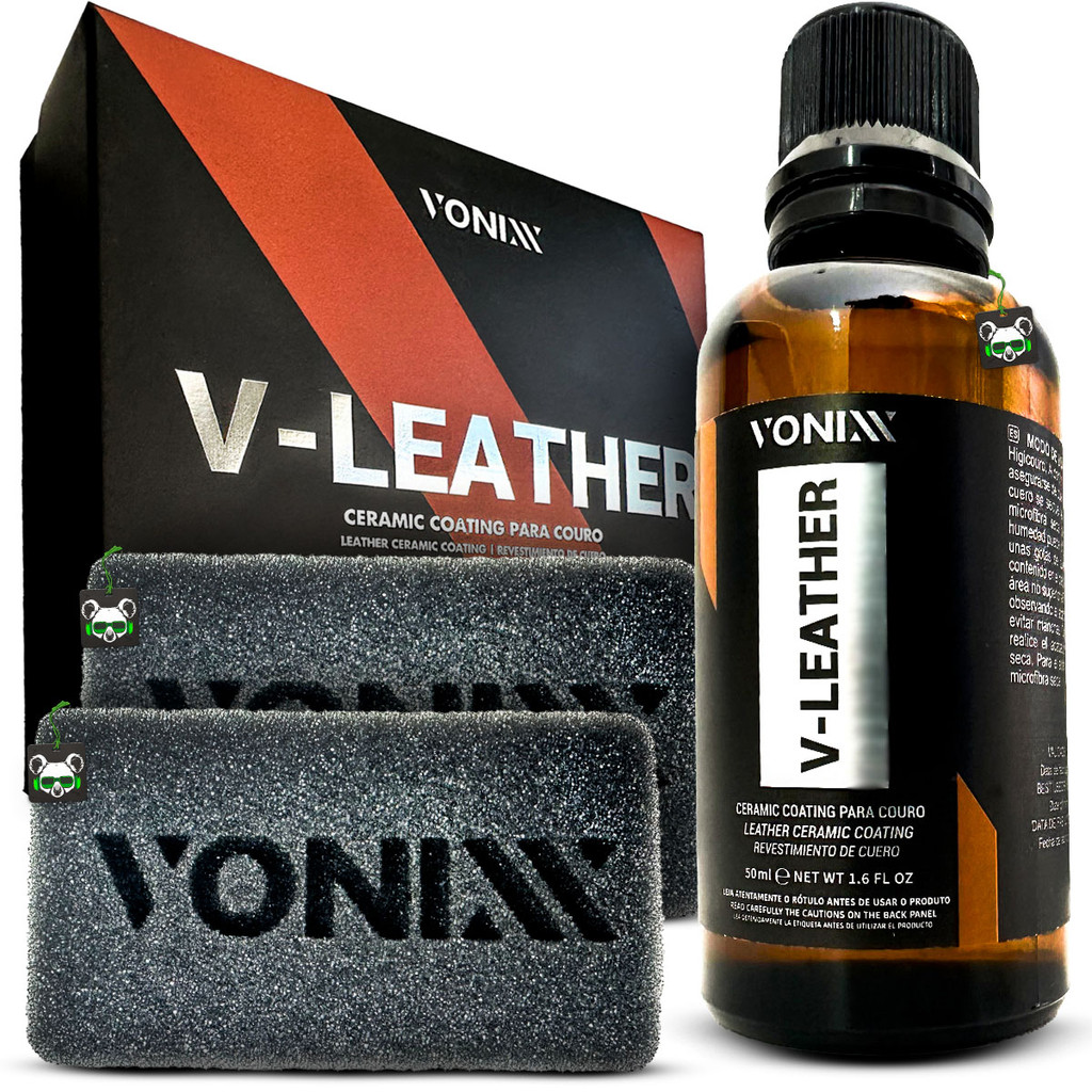 Vitrificador Banco de Couro Auto V-Leather Pro 50ml Vonixx