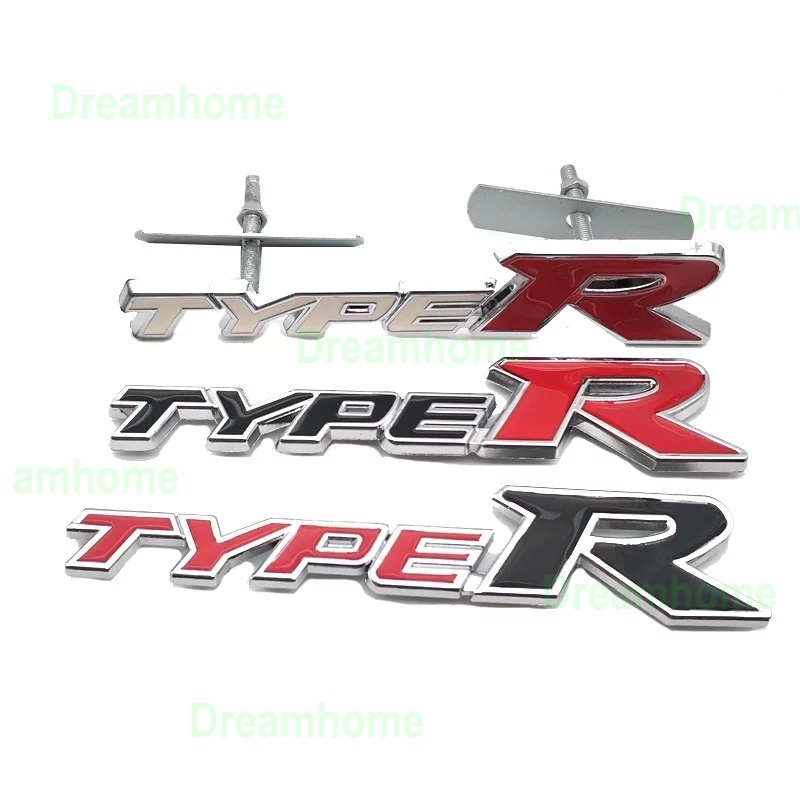 Tipo R Racing Style Metal Grille Emblema Adesivo Decorativo Para Acessórios De Carro HONDA