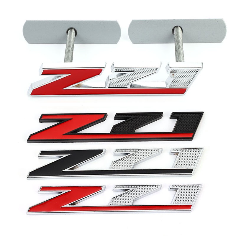 1x3d Z71 Fender Trunk Adesivos De Metal Emblema Do Carro Frente Capa Grille Decalques Para Chevrolet Silverado Chevy Colorado OFF ROAD 4X4 SIERRA GMC Styling