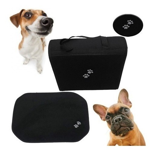 Kit Bolsa Sacola Porta Mala Pet Patinha + Tapate Dog Carpete