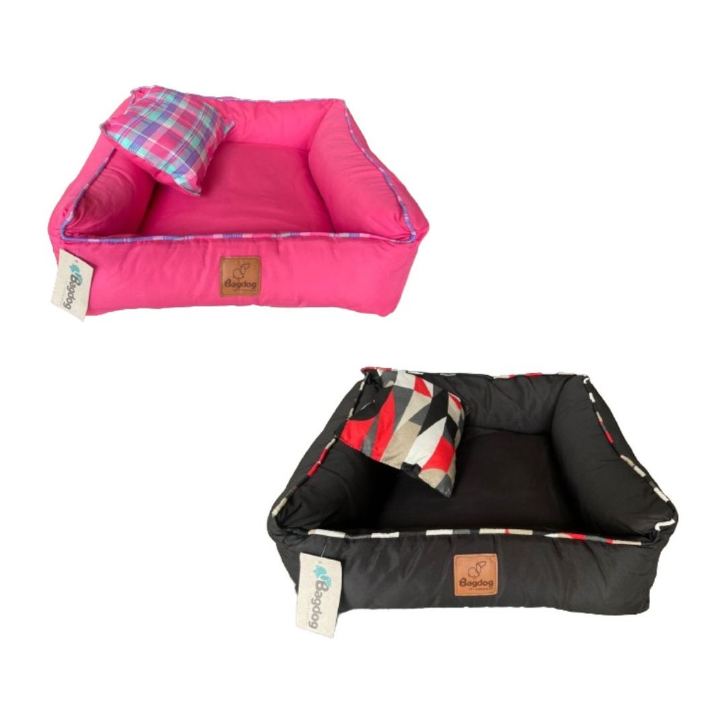 Cama para  Cachorro  Caminha Pet Quadrada Slim  tamanho Grande L63 xA17xP63 Bag Dog