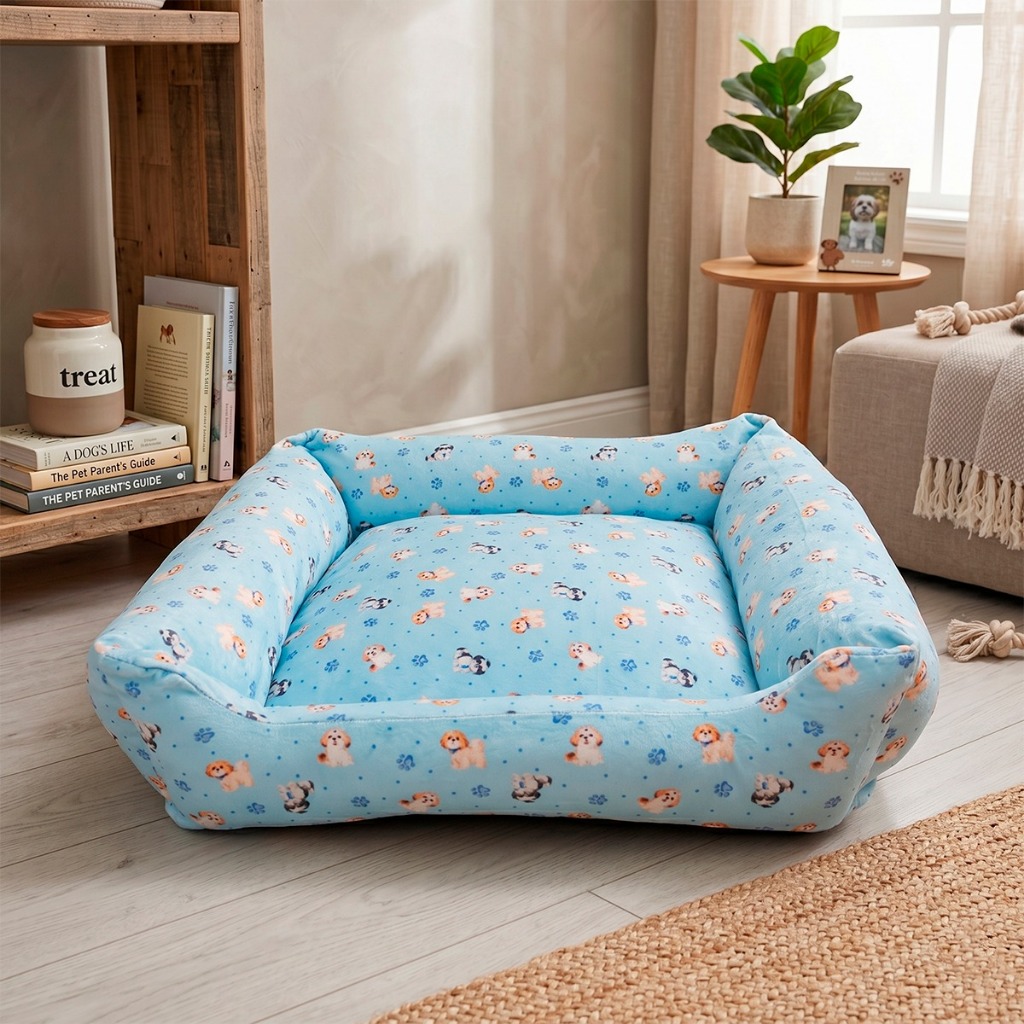 Caminha Pet Premium Para Dog Pequenos Tecido em Plush Macio Refil Removível e Base Impermeável