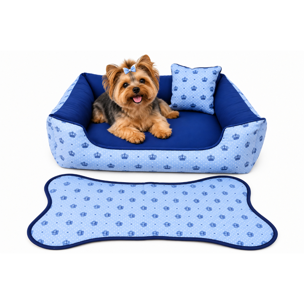 cama de cachorro médio cama dog cama pra gato  cama 60x60cm+ tapete de comedouros