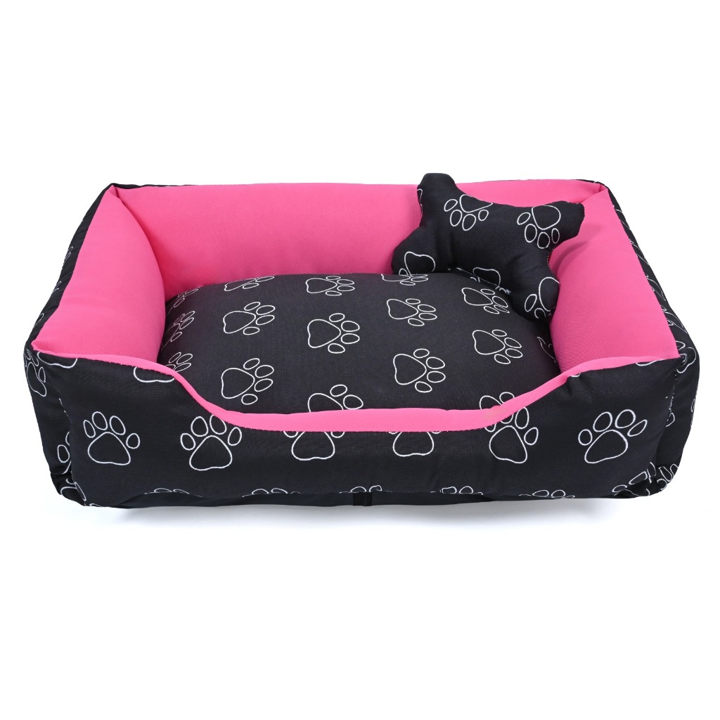 Cama Pet Dog Caminha para Cachorro ou Gato M e G 100% Algodão + Ossinho Fundo Impermeável