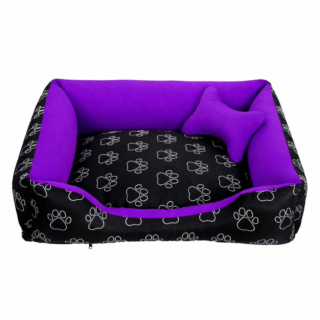 Cama Pet DOG SILICONADA MACIO Caminha de Cachorro Gato Luxo Médio Lavável Confortavel + Ossinho