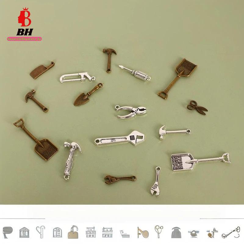 BH-TOY Conjunto De Ferramentas De Metal Em Miniatura Para Casa De Bonecas Escala 1 : 12 , Pequena Chave De Alicate De Ma