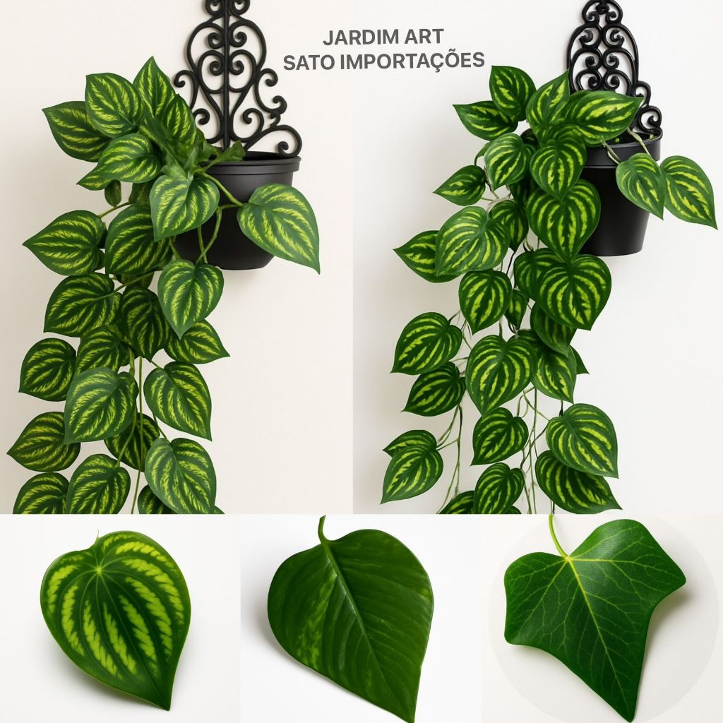 2 Arandelas Decorativas com 6 Cordões de 2M – Folhas Sortidas A11