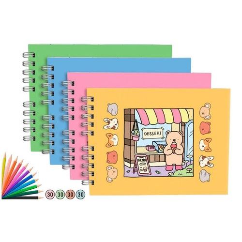 Livro Colorir Infantil Adulto 50 Folhas Sortidas Desenho Criatividade Arte Relaxamento