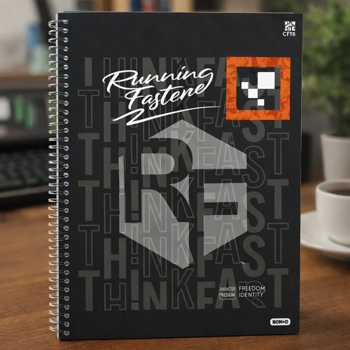 Caderno Universitário Capa Dura Masculino 80 Folhas Prático Resistente Sortido