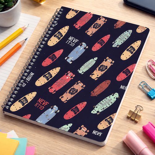 Caderno 15 Disciplinas Capa Dura Masculino 240 Folhas Sortido Organizador Escolar