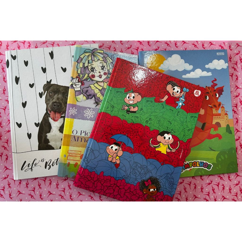 PROMOÇÃO Caderno Brochurão Sortidos Aleatórios Capa dura 200x275mm 80 folhas