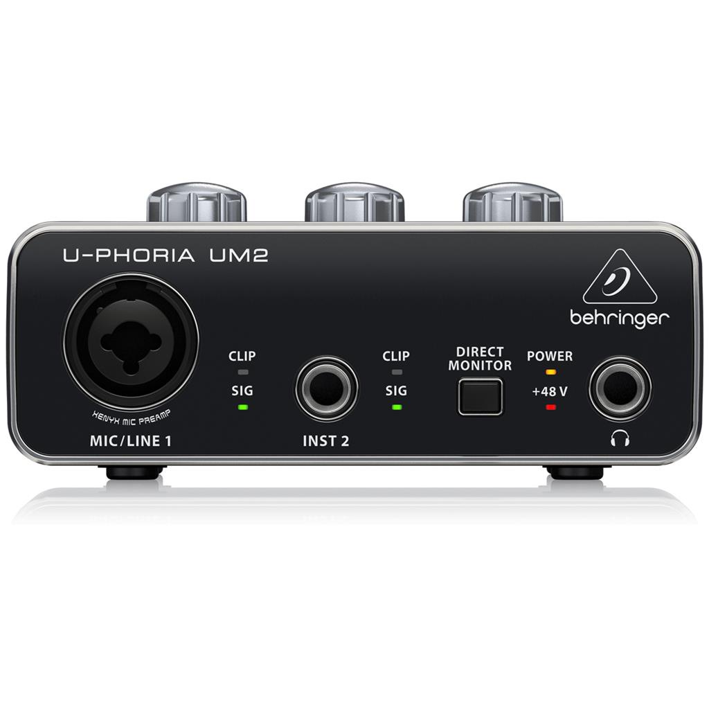 Interface De Audio Behringer 2 Canais Para Home Studio UM2