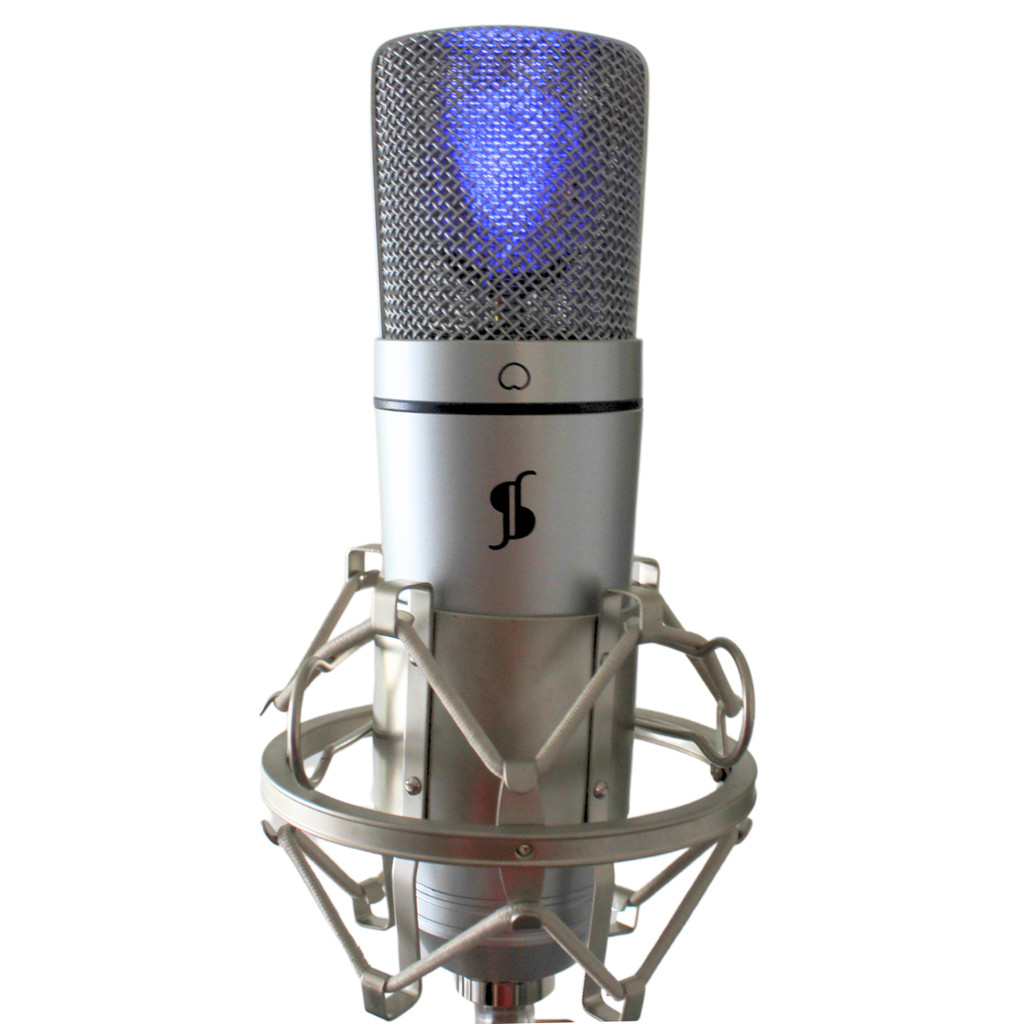 Microfone Condensador Profissioal Prata Stúdio e Podcast Stagg SUSM50