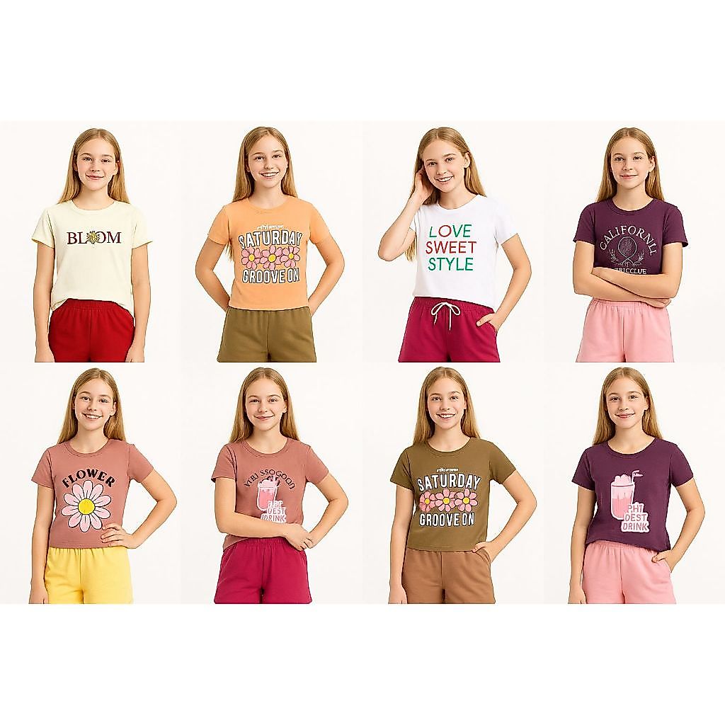 Conjunto Verão Feminino Juvenil – Blusa e Short | Estilo, Conforto e Variedade