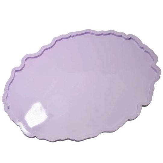 Molde de Silicone para Resina Bandeja Geodo Oval G - 1 cavidade (40 cm)