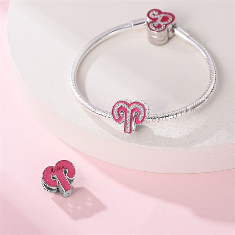 Berloques 925 prata constelação série pingente senhoras moda DIY pulseira presente de aniversário compatível pulseira co