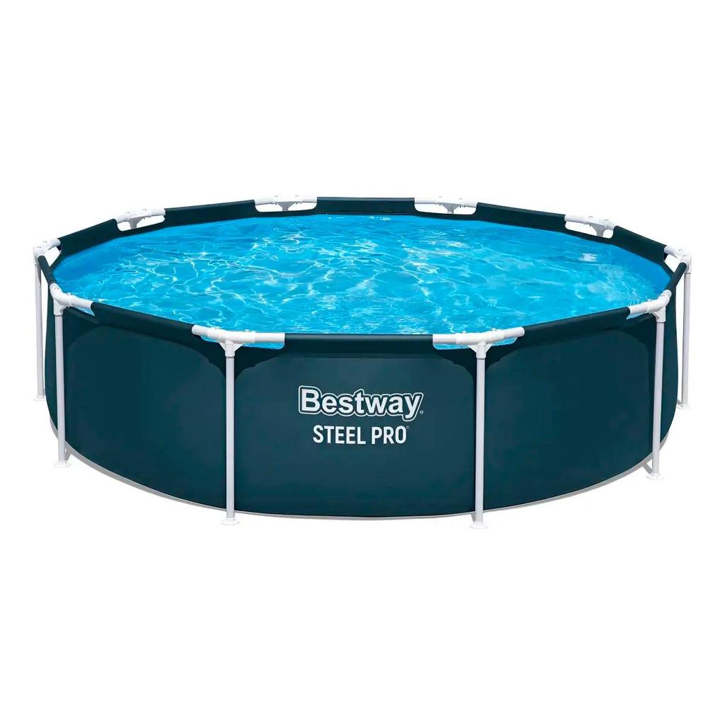 Piscina Estruturada Circular Steel Pro 4.678 Litros Verde - Bestway