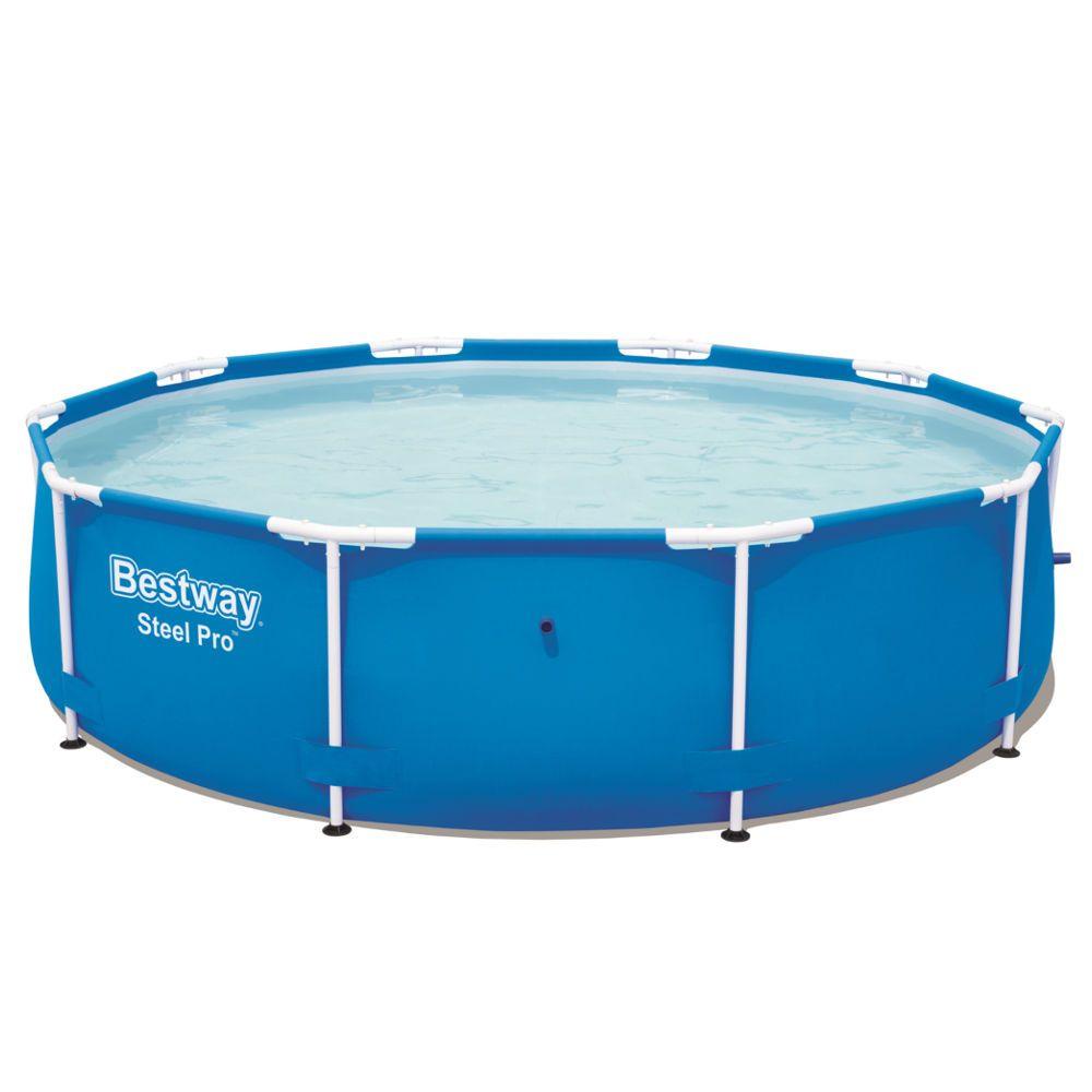 Piscina Estruturada Redonda Bestway Steel Pro 4678 Litros