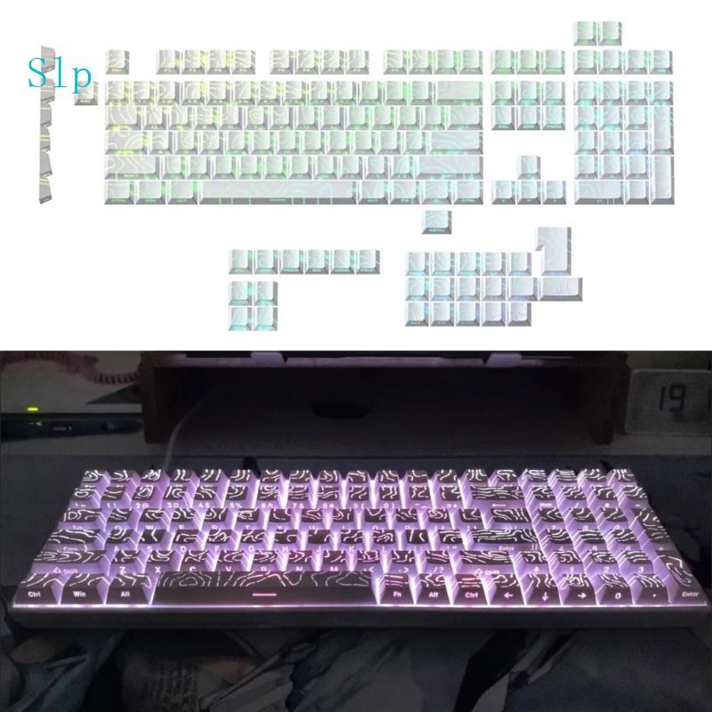 Slp Side Print Backlits Topographic Keycaps A Impressão Lateral Melhora Luz Fundo