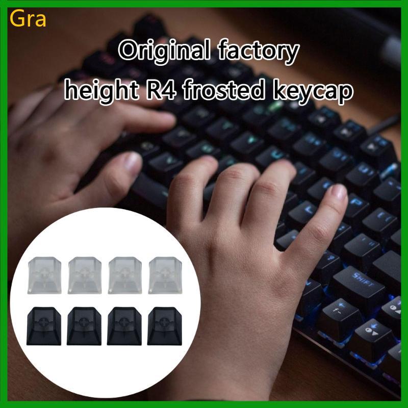 Gra 4Pcs Transparente ABS Keycap Mecânico Teclado Matte Backlit Cover Switches