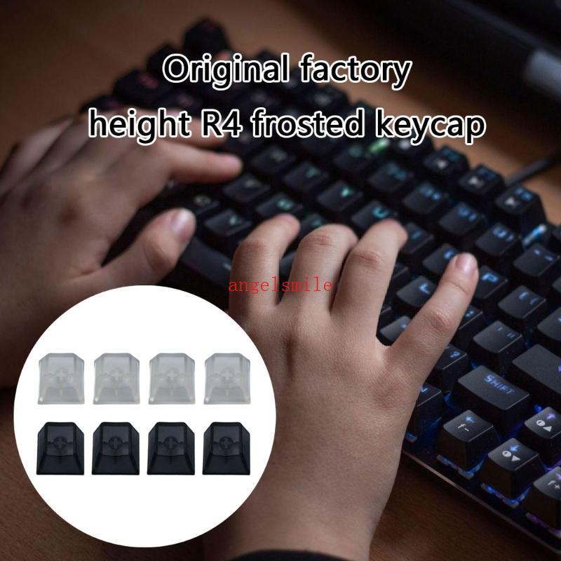 4Pcs Transparente ABS Keycaps Mecânico Teclado Matte Backlit Caps