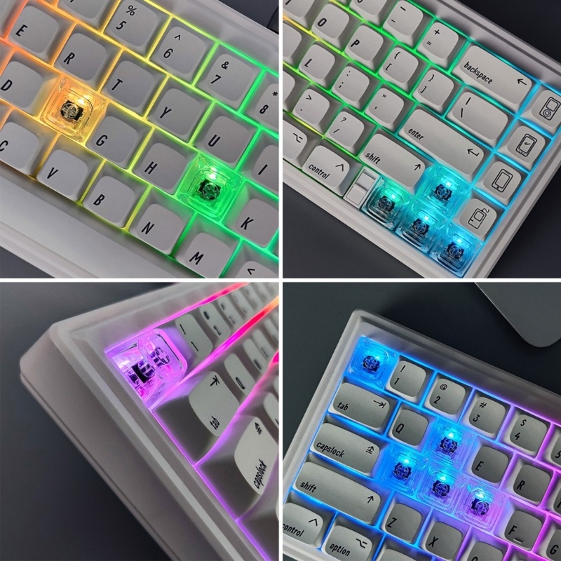 KOOL Keycaps 1U Backlit Camada Transparente Para Teclados Mecânicos