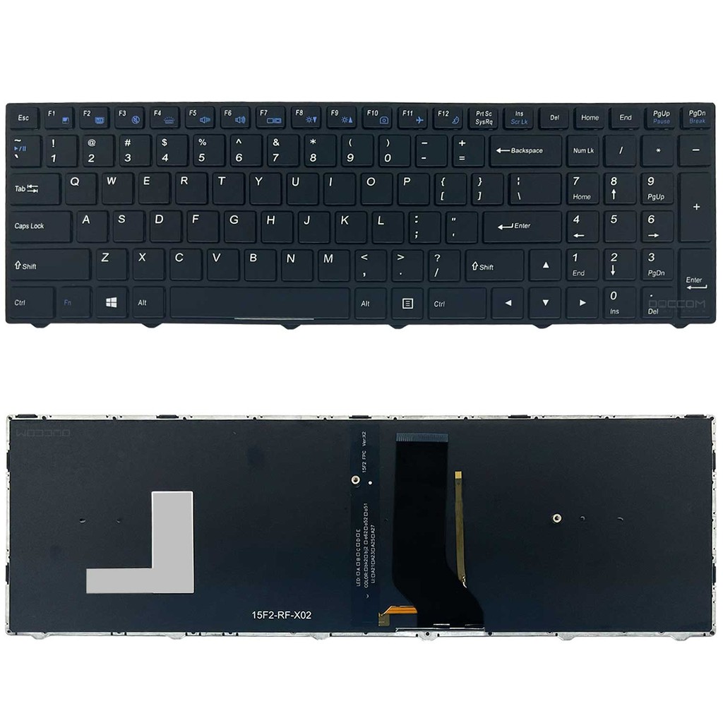 Teclado Para Vaio Positivo Vjf155 Vjf155f11x Avell 6-80-p65s0-012-1 B155 Iron - G175 Iron  Vaio 15s Backlit Led