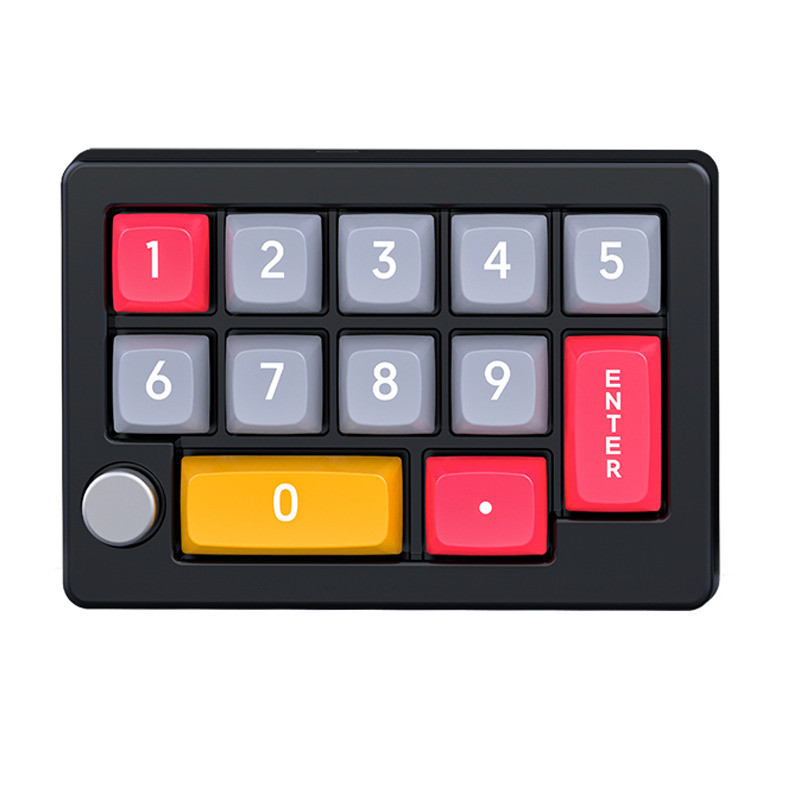 12Keys USB Mini Macro Teclado De Jogo Mecânico , Programação KeyPad Com Botões , RGB LED Backlit Suporte De Uma Mão