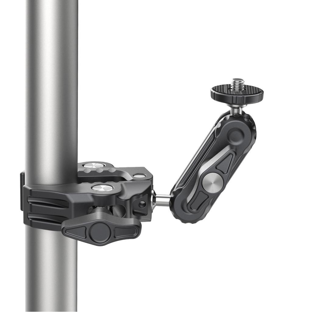 Mingzhe Super Clamp Magic Arm Crab Dual Ball Head 360 Rotatable Ballhead Mount Bracket com parafuso de 1 4 polegadas e
