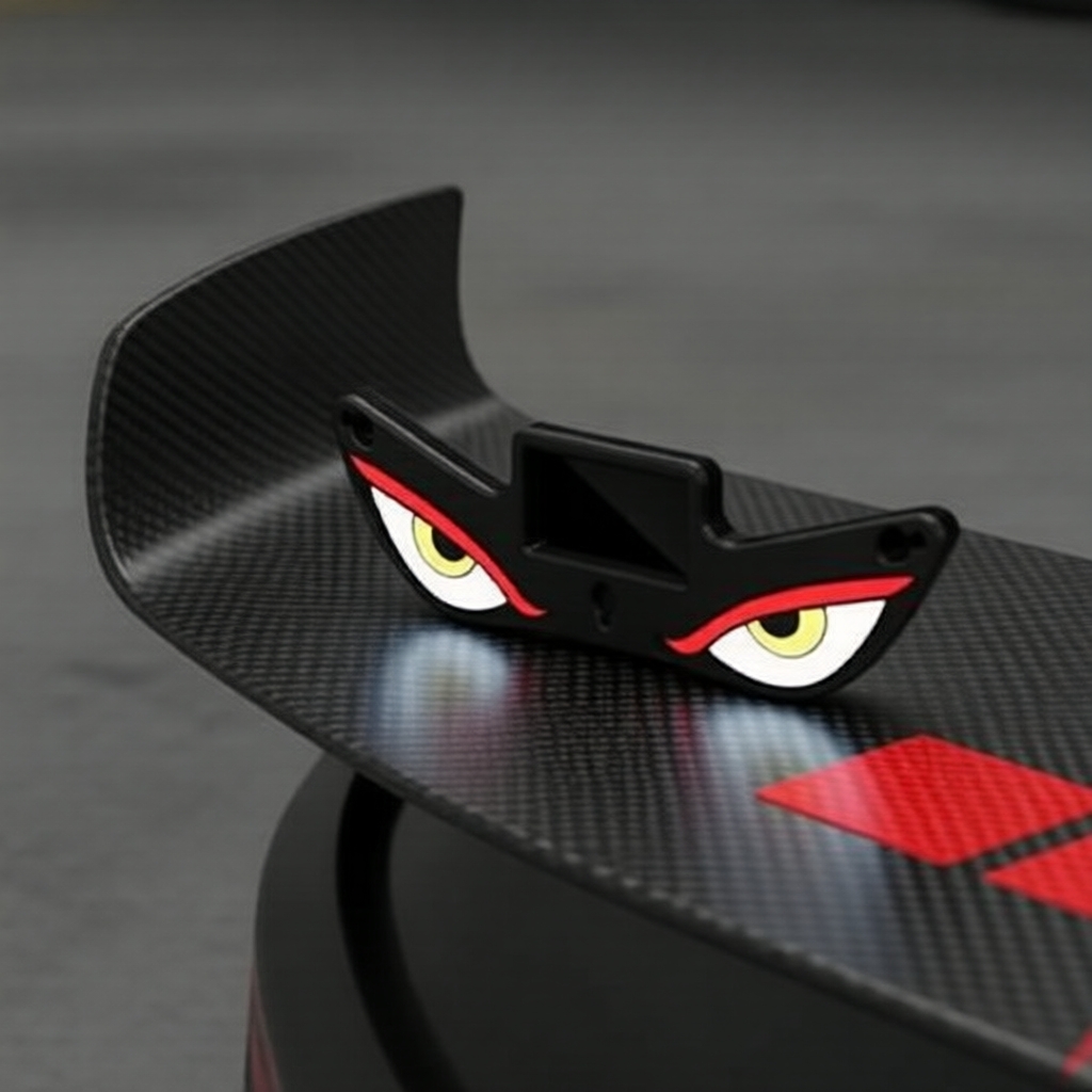 Luzes solares LED para carro com olhos do diabo sem fio