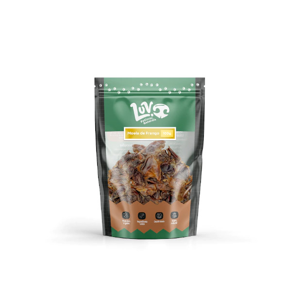Snack Moela de Frango 100g - Luv