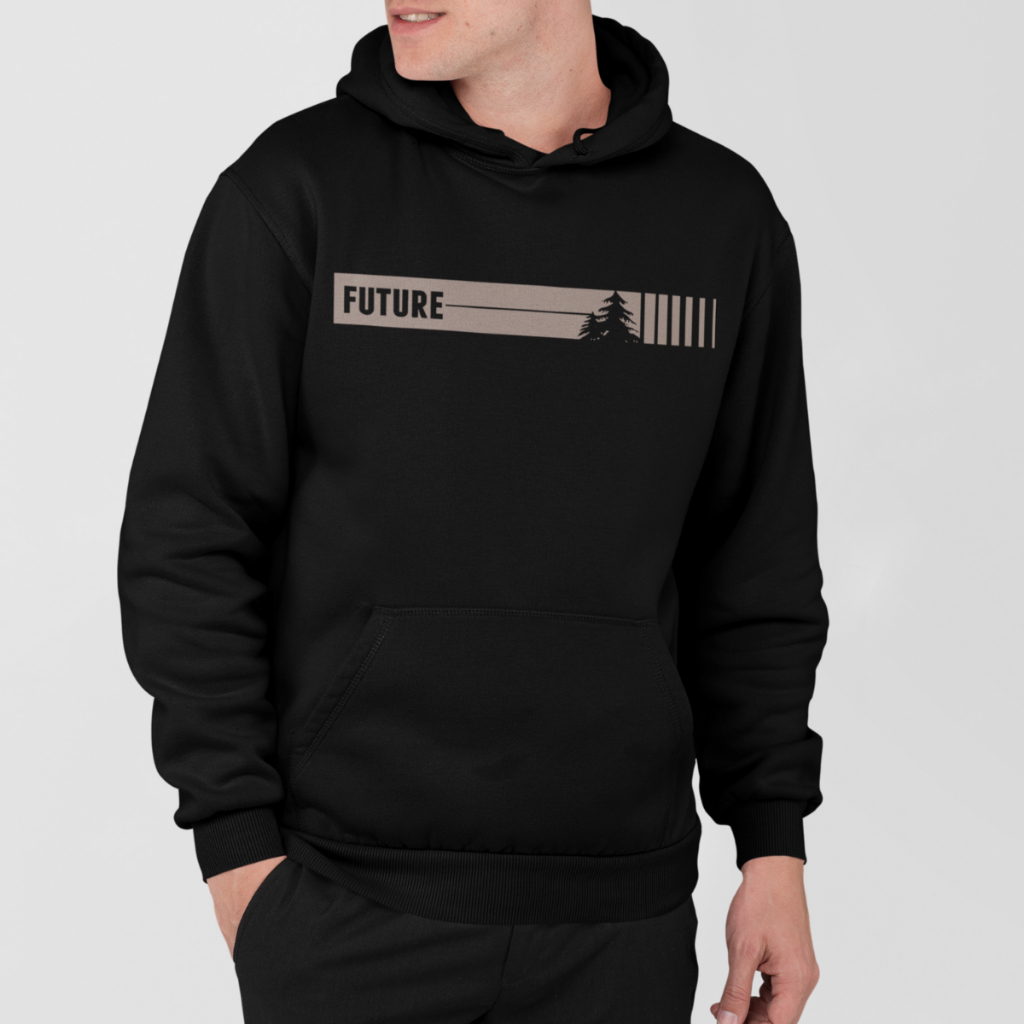Moletom Elegante Casual Furute Unissex Moletom Canguru Blusa de frio Capote de Frio Algodão Grosso