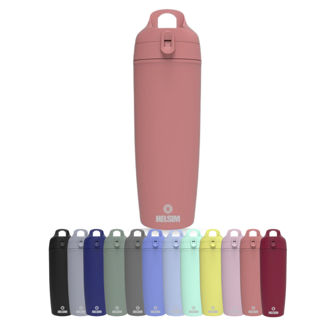 Garrafa Squeeze Academia Resistente Camada Dupla 600ml Color Helsim Policarbonato