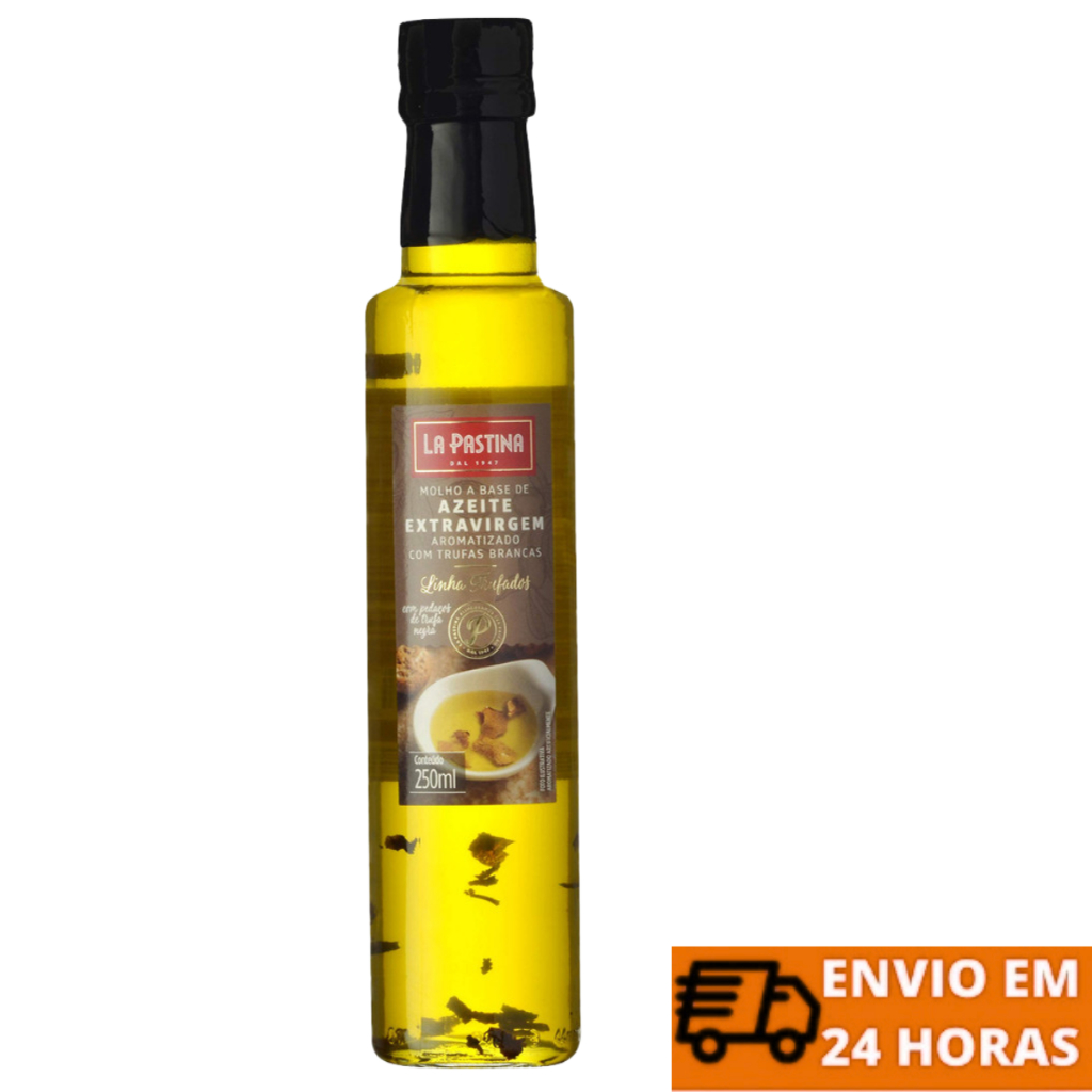 Azeite La Pastina Aroma Trufa Branca com Trufa Negra 250ml