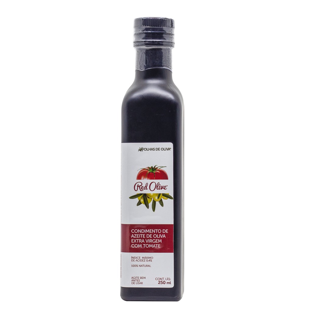 Azeite de oliva extra virgem natural com Tomate Folhas de Oliva - acidez 0,4% - 250ml