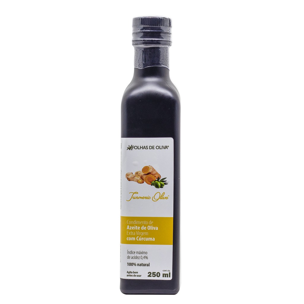 Azeite de oliva extra virgem natural com açafrão Folhas de Oliva-  acidez 0,4% - 250 ml - 250ml