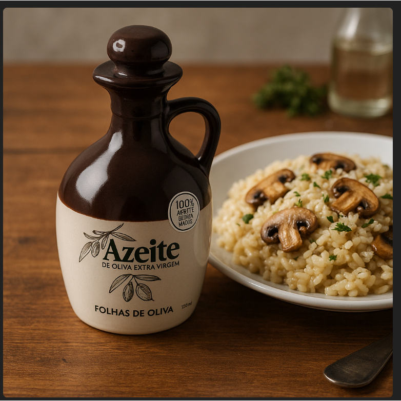 Azeite de Oliva Extra Virgem 250ml – Garrafa Cerâmica Decorativa Gourmet  Bottiglia Di Ólio Italiana