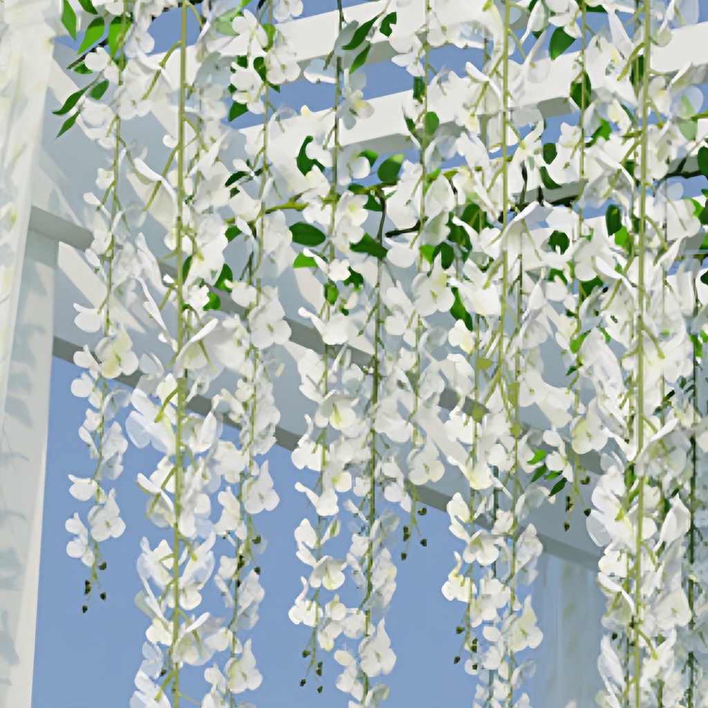 24 Kit Creeper De Flores Artificiais Durável Resistente Oculta Decora Armazenamento Simples Variedades