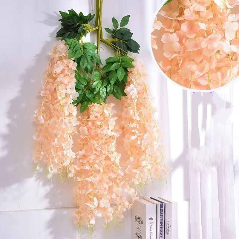60 Pcs Creeper De Flores Artificiais Durável Resistente Ocultação E Beleza Fácil Armazenamento Variedades